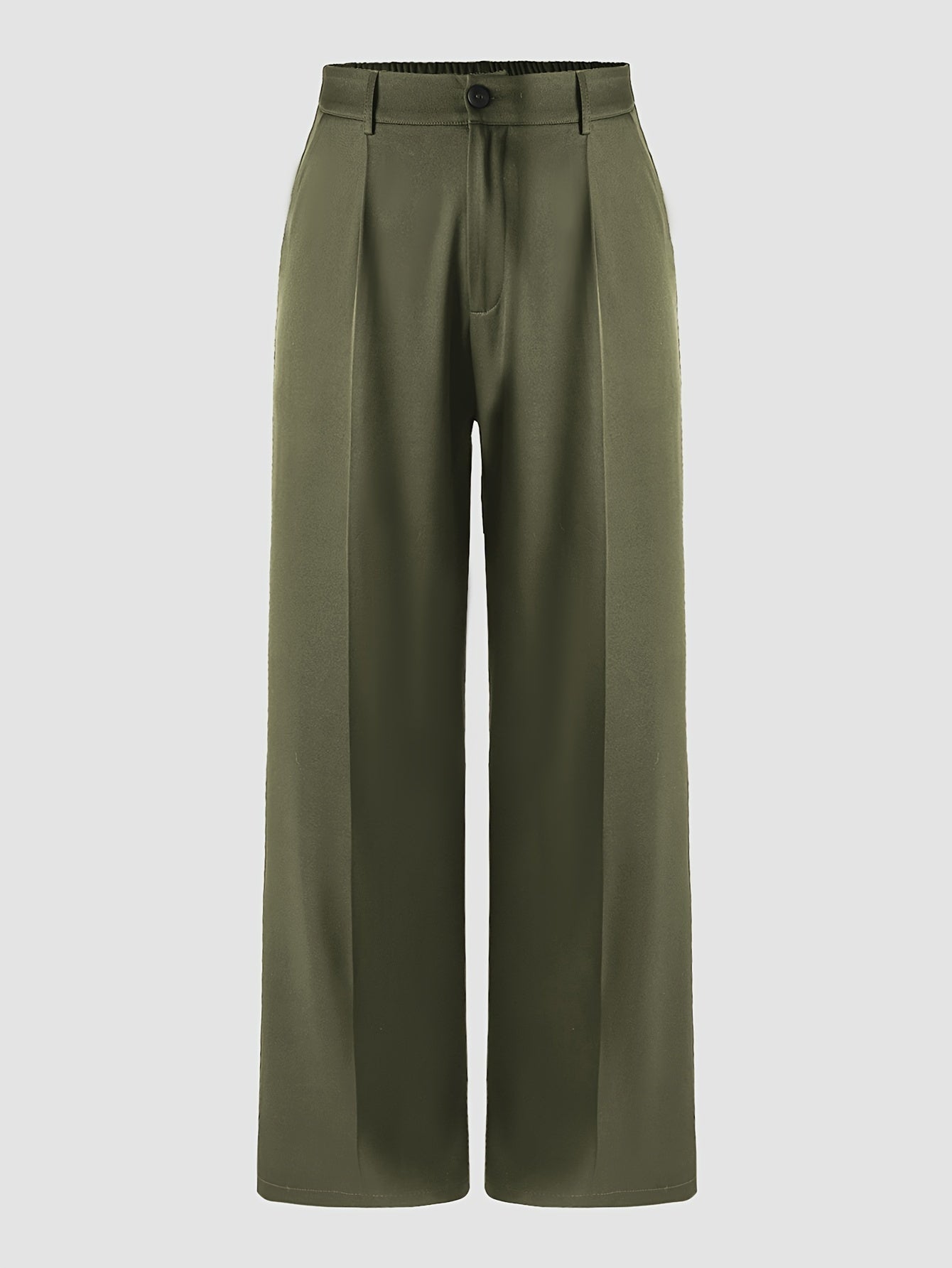 Draped Wide-Leg Pants