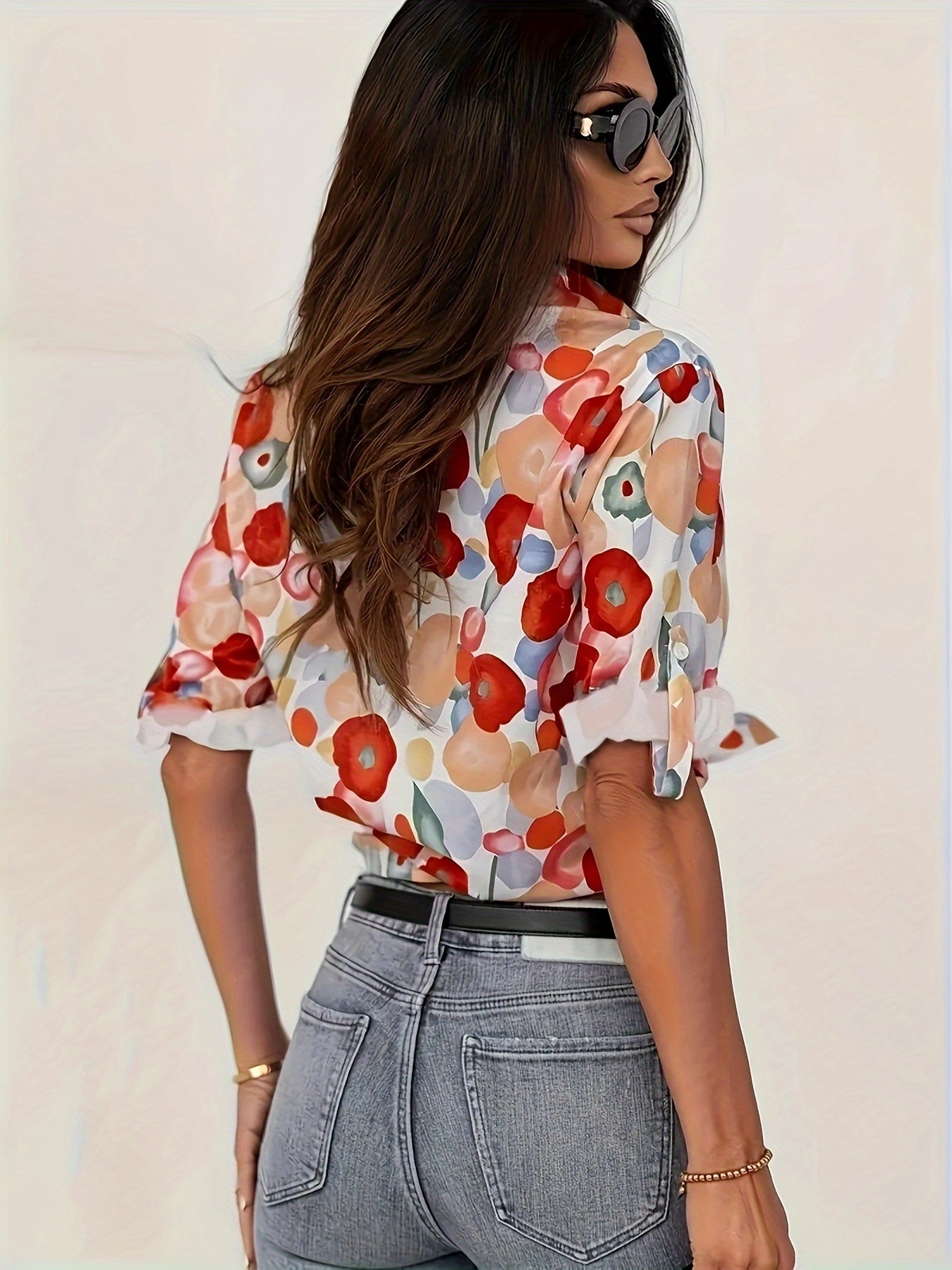 Floral and Formal Button-Up