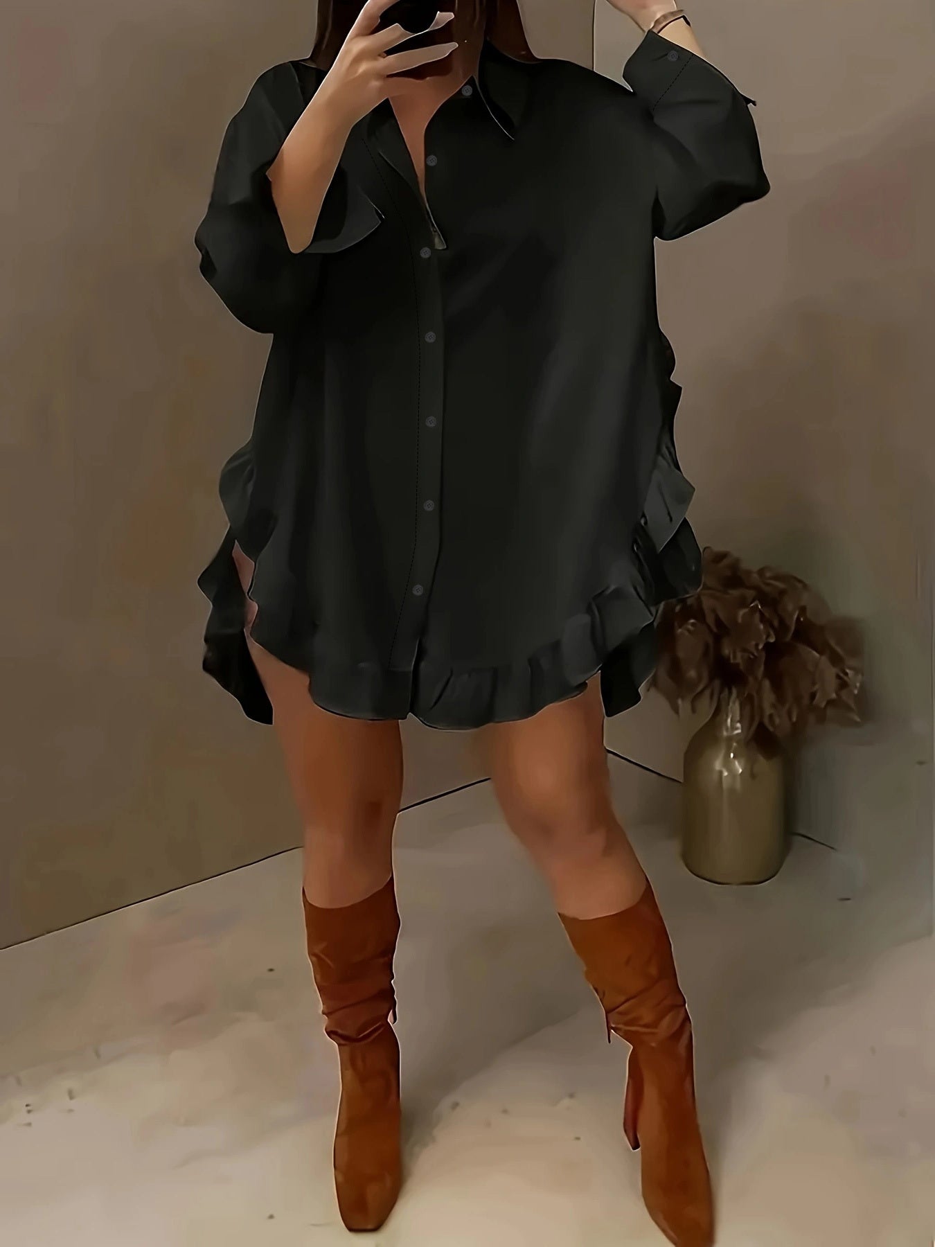 Ruffle Hem Top