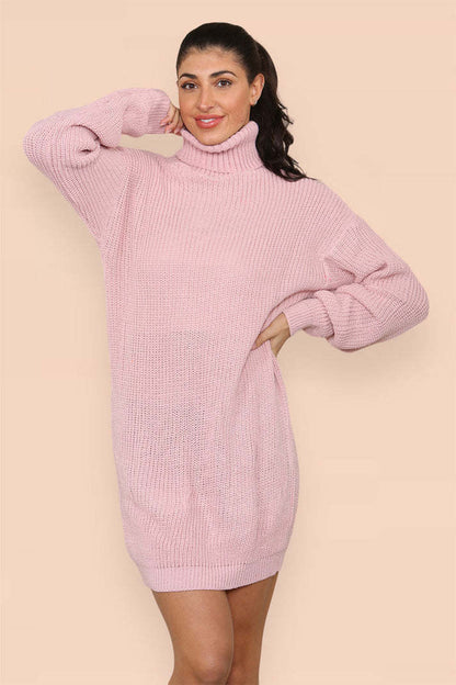 Bright and Chunky Sweater Dress