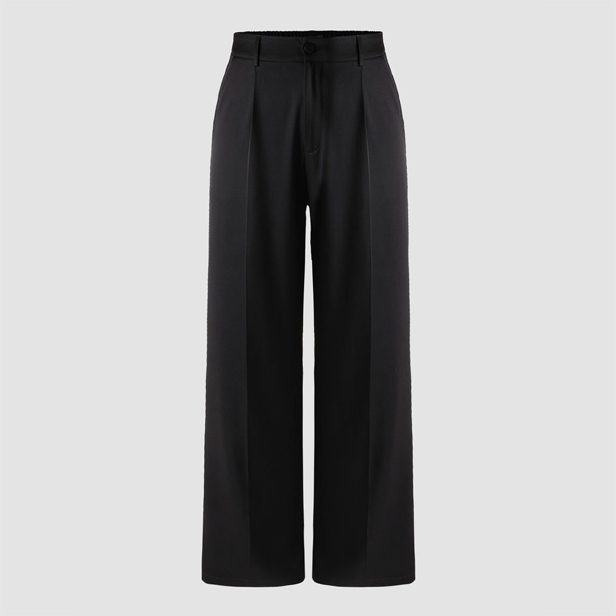 Draped Wide-Leg Pants