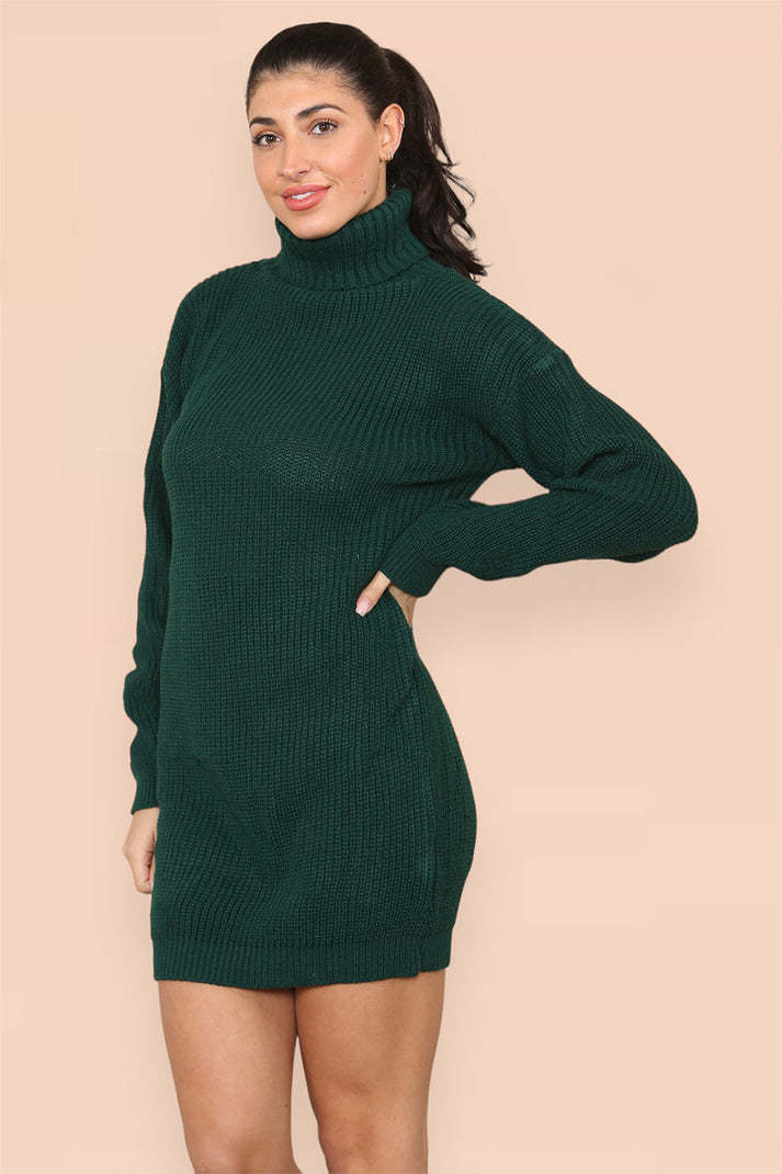 Bright and Chunky Sweater Dress