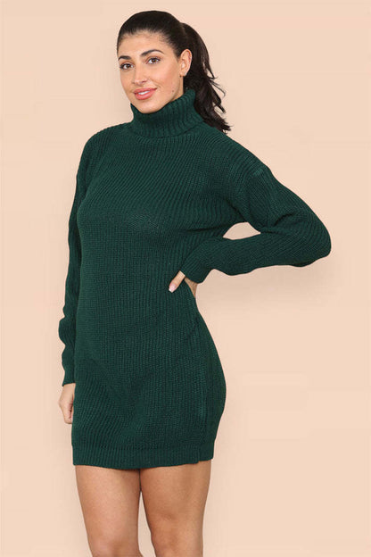 Bright and Chunky Sweater Dress