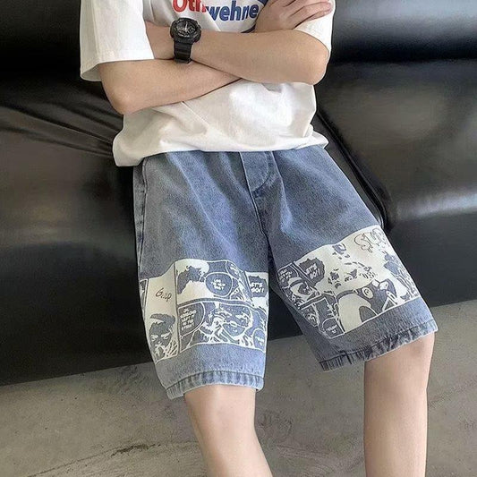 Hip Hop Style Denim Shorts