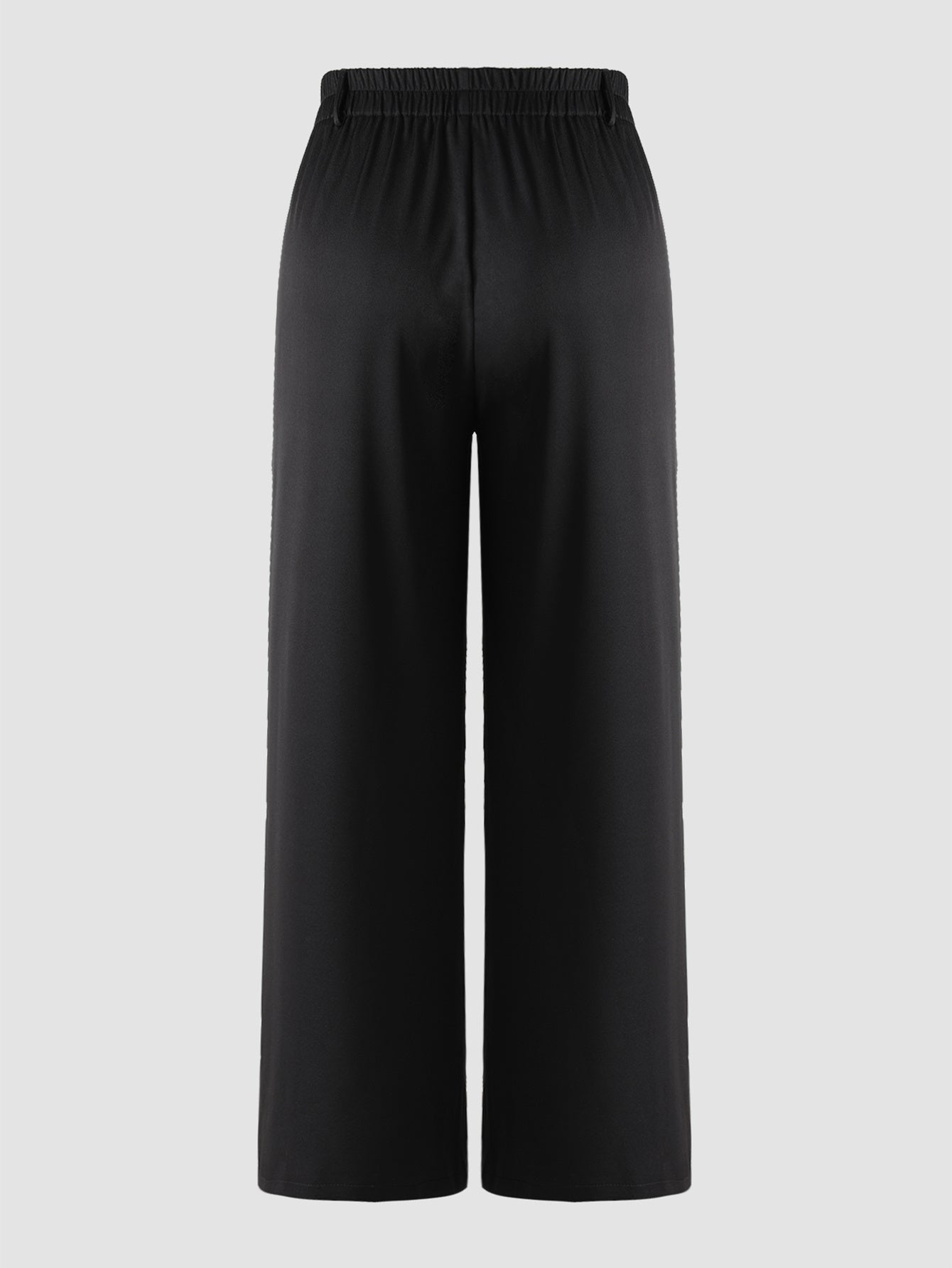 Draped Wide-Leg Pants
