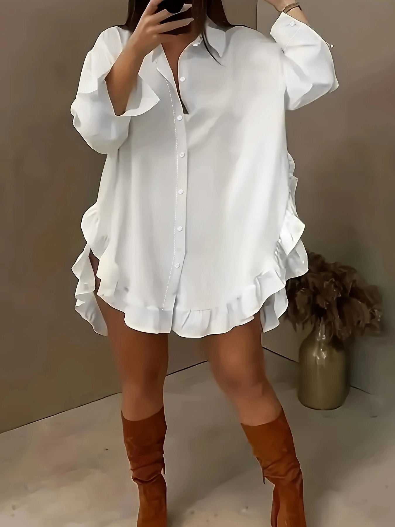 Ruffle Hem Top