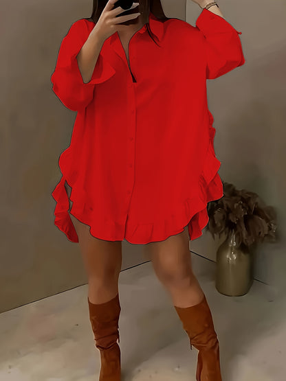 Ruffle Hem Top