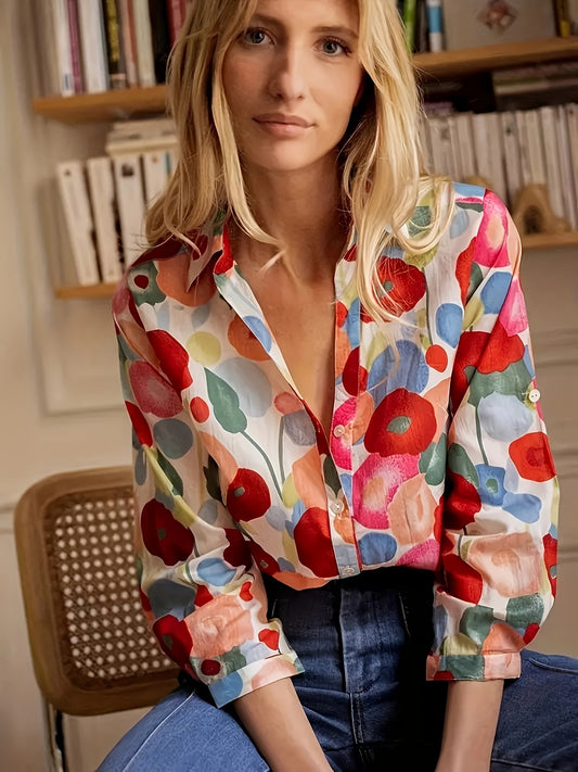 Floral and Formal Button-Up