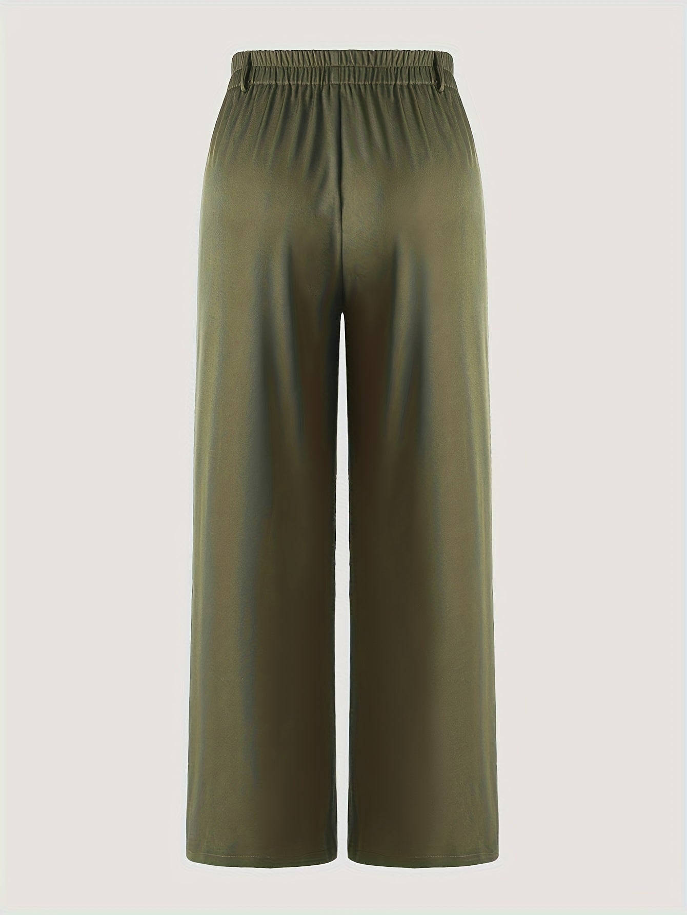 Draped Wide-Leg Pants